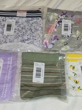 5 CACIQUE WOMEN'S PLUS COTTON FULL BRIEF SIZE  14-16